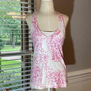 ❤️North Face Gorgeous pink & white Tank Size Small Petite